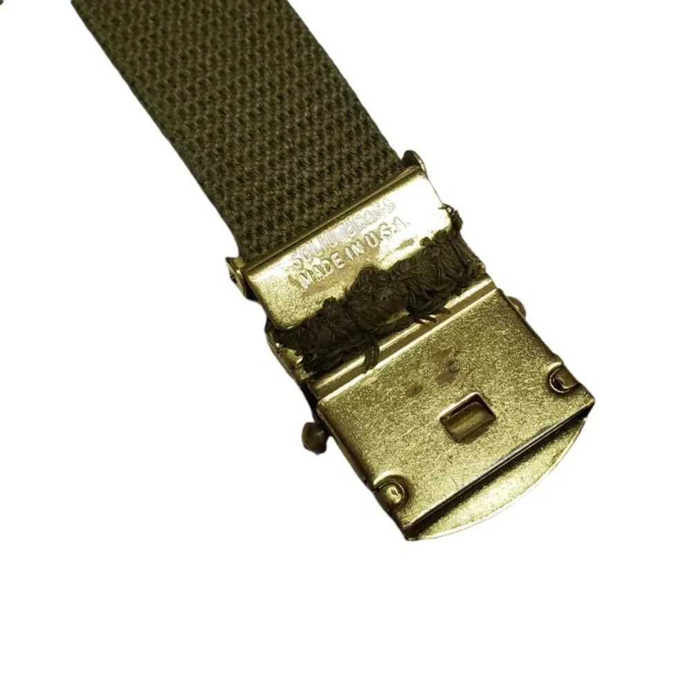 Boy Scouts America brass buckle & belt . made in USA